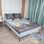 Cearșaf inferior din microfibră Platin