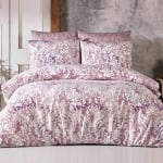 Set de pat de o persoană Damasc, 3 piese, 70% bumbac și 30% PE, Multicolor