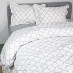 Lenjerie de pat cu model 100% bumbac ranforce 3 piese single
