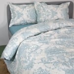 Lenjerie de pat pentru pat matrimonial 5 piese din 100% bumbac ranforce