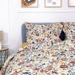 Set de pat 4 piese Zara pentru pat matrimonial din 100% bumbac