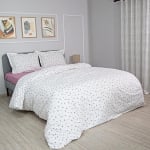 Lenjerie de pat 3 piese Garden 2 pentru pat de o persoană din 100% bumbac