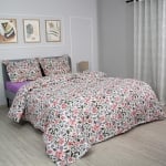 Lenjerie de pat 3 piese Garden 3 pentru o singură persoană din 100% bumbac