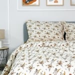 Set de pat 4 piese Stalk pentru pat matrimonial din 100% bumbac