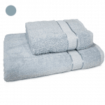 Set 2 prosoape de bumbac 70/140 cm și 50/90 cm, în culoare albastru deschis