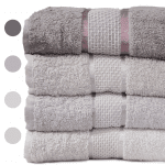 Set 2 prosoape de bumbac 70/140 cm și 50/90 cm, Taupe