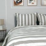 Set de pat 4 piese Line pentru pat matrimonial din 100% bumbac