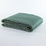 Cuvertură pentru pat dublu, pat de o persoană sau canapea, Casablanca Verde