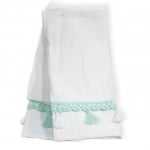 Set 2 buc. prosoape de baie 30x50 cm cu broderie mentă