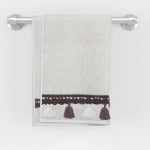 Set 2 buc. prosoape de baie 30x50 cm cu broderie maro