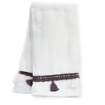 Set 2 buc. prosoape de baie 30x50 cm cu broderie maro