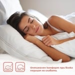 Pernă Bamboo 3D, cu fibre de bambus, cu fermoar pentru reglarea înălțimii, antialergică, confortabilă pentru toate poziție de dormit