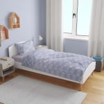 Lenjerie de pat pentru copii din 100% bumbac ranforce pentru pat single, Norișori