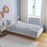 Lenjerie de pat pentru copii din 100% bumbac ranforce pentru pat single, Unicorn