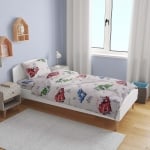 Lenjerie de pat pentru copii din 100% bumbac ranforce pentru pat single, Bolizi