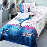 Plapumă pentru copii pentru pat în set cu față de pernă decorativă Angel