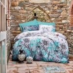 Set de pat dublu 6 piese cu o singură husă Dreams din 100% bumbac satinat