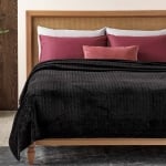 Pătură de iarnă din pluș 160/220 cm și 200/220 cm Negru