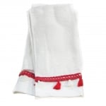Set 2 buc. prosoape de baie 30x50 cm cu broderie roșie