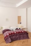 Cuvertură cu două fețe pentru pat de o singură persoană sau canapea 150/220cm. Ume